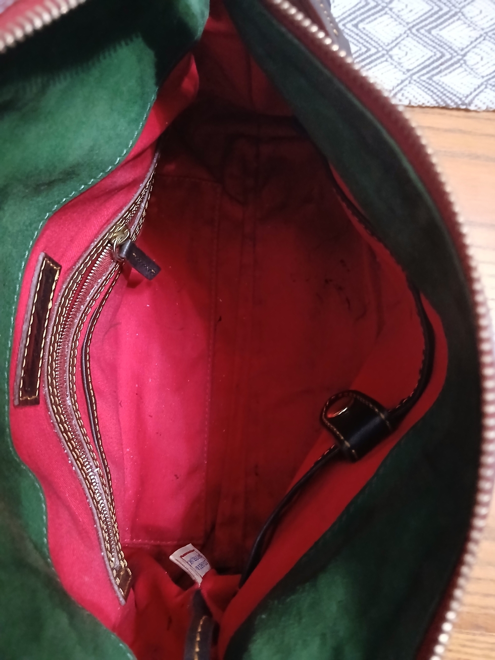 Dooney & Bourke Dark Brown Leather Satchel - Classic Bag - Picture 11 of 11